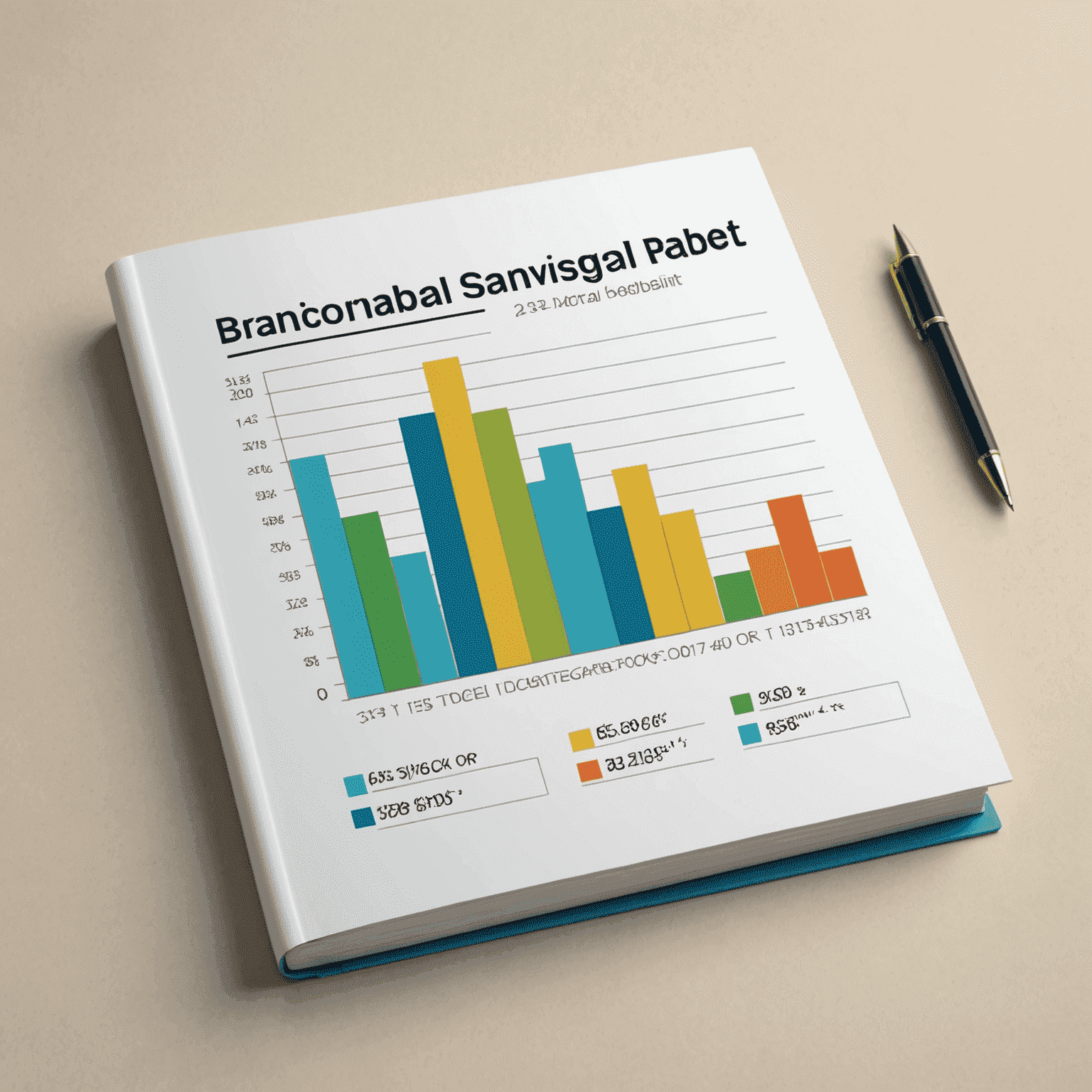 Grafik eines Sparbuchs mit steigender Zinskurve, die die Sicherheit und Vorhersehbarkeit des Festzinssparens symbolisiert