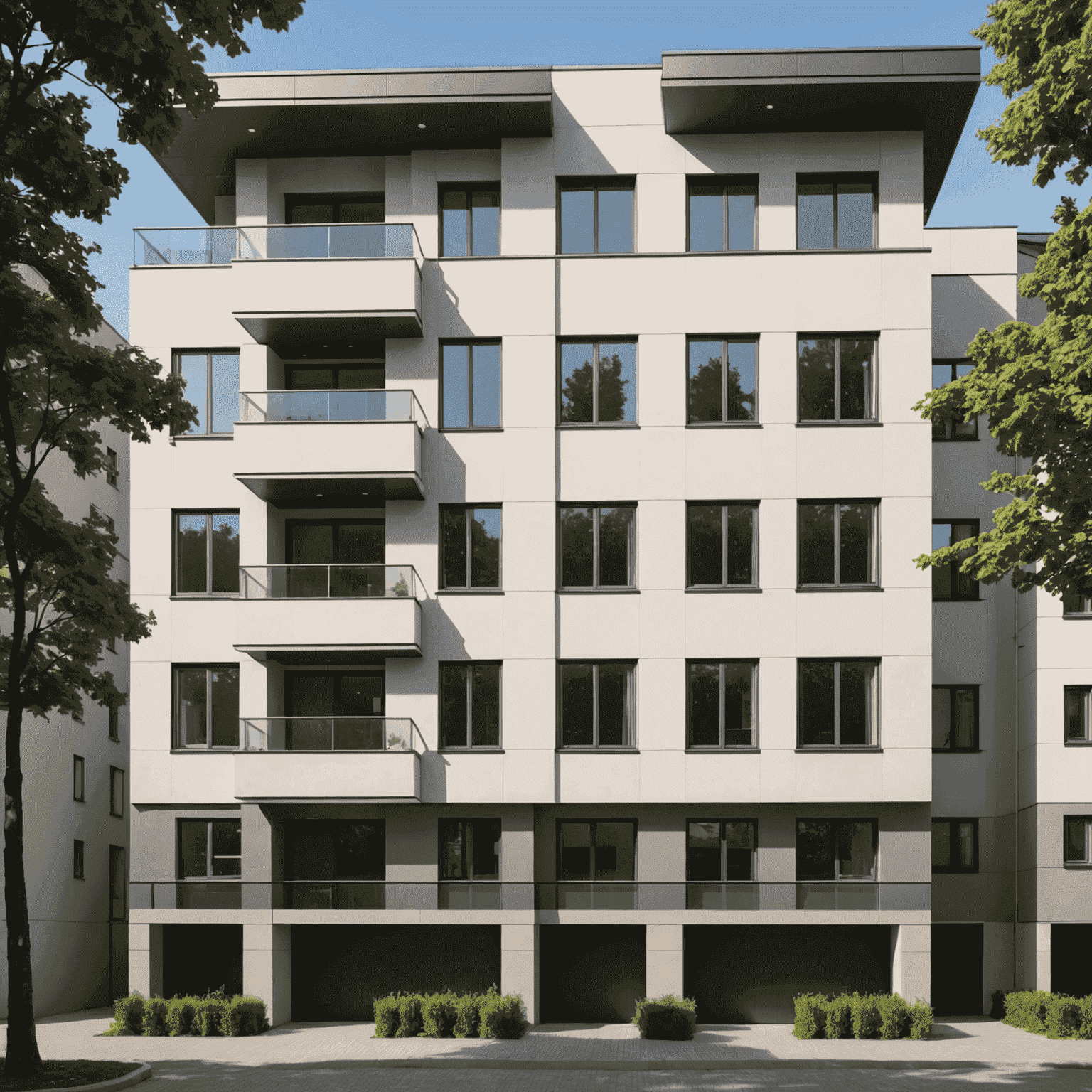 Modernes Wohnhaus mit 'Zu vermieten' Schild, das die Möglichkeiten der Immobilienanlage repräsentiert